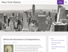 Tablet Screenshot of newyorkhistoryblog.com